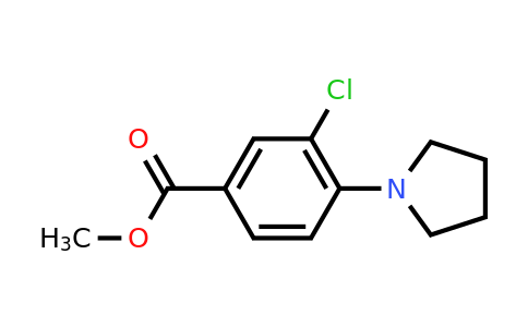 CAS 1375064-50-8 | methyl 3-chloro-4-(pyrrolidin-1-yl)benzoate