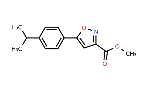 CAS 1375064-54-2 | methyl 5-(4-isopropylphenyl)isoxazole-3-carboxylate