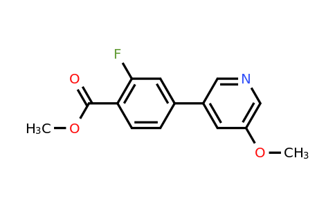 CAS 1375068-84-0 | Methyl 2-fluoro-4-(5-methoxypyridin-3-yl)benzoate