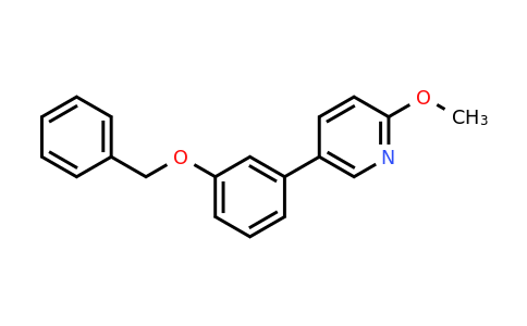 CAS 1375069-19-4 | 5-[3-(Benzyloxy)phenyl]-2-methoxypyridine