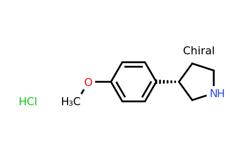CAS 1375081-90-5 | (S)-3-(4-Methoxyphenyl)pyrrolidine hydrochloride