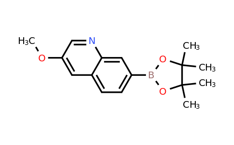 CAS 1375108-20-5 | 3-Methoxy-7-(4,4,5,5-tetramethyl-1,3,2-dioxaborolan-2-yl)quinoline