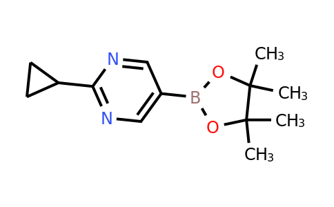 CAS 1375301-91-9 | 2-Cyclopropyl-5-(4,4,5,5-tetramethyl-1,3,2-dioxaborolan-2-YL)pyrimidine
