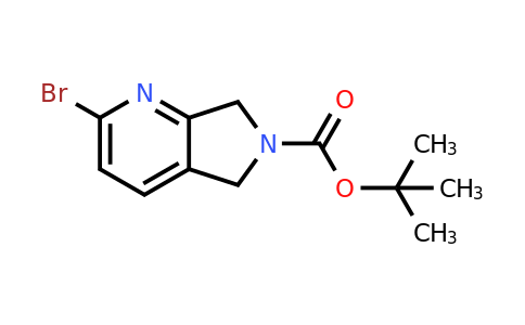 CAS 1375302-76-3 | tert-butyl 2-bromo-5H,6H,7H-pyrrolo[3,4-b]pyridine-6-carboxylate