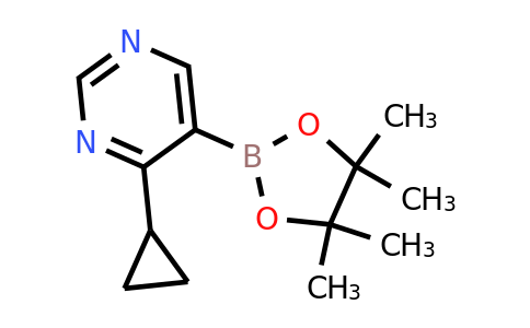 CAS 1375303-49-3 | 4-Cyclopropyl-5-(4,4,5,5-tetramethyl-1,3,2-dioxaborolan-2-yl)pyrimidine