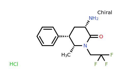 CAS 1375470-88-4 | (3S,5S,6R)-3-amino-6-methyl-5-phenyl-1-(2,2,2-trifluoroethyl)piperidin-2-one hydrochloride
