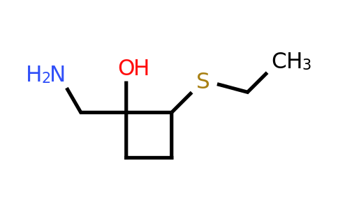 CAS 1375471-38-7 | 1-(aminomethyl)-2-(ethylsulfanyl)cyclobutan-1-ol