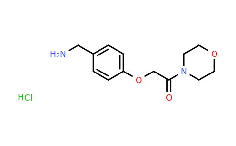 CAS 1375471-91-2 | 2-[4-(Aminomethyl)phenoxy]-1-(morpholin-4-yl)ethan-1-one hydrochloride