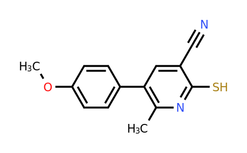 CAS 1375474-62-6 | 5-(4-Methoxyphenyl)-6-methyl-2-sulfanylpyridine-3-carbonitrile