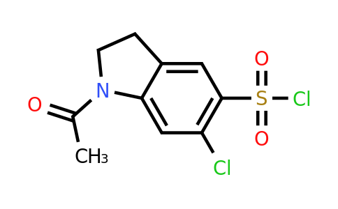 CAS 1375474-80-8 | 1-Acetyl-6-chloro-2,3-dihydro-1H-indole-5-sulfonyl chloride