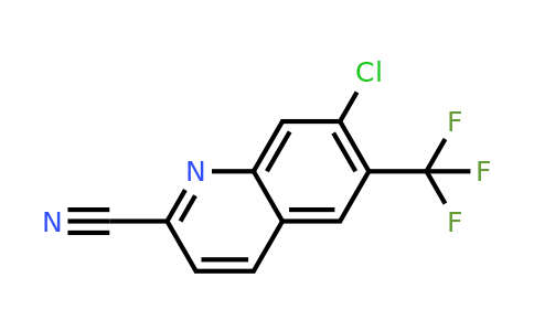 CAS 1375604-42-4 | 7-Chloro-6-(trifluoromethyl)quinoline-2-carbonitrile