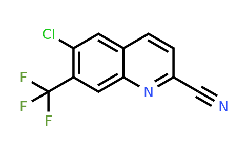 CAS 1375604-76-4 | 6-Chloro-7-(trifluoromethyl)quinoline-2-carbonitrile