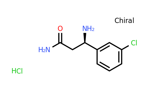 CAS 1376000-87-1 | (3R)-3-amino-3-(3-chlorophenyl)propanamide hydrochloride