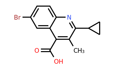 CAS 1376013-52-3 | 6-bromo-2-cyclopropyl-3-methylquinoline-4-carboxylic acid