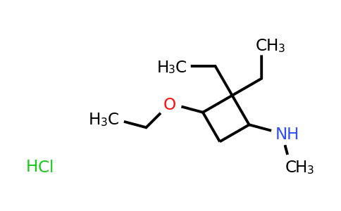 CAS 1376038-59-3 | 3-ethoxy-2,2-diethyl-N-methylcyclobutan-1-amine hydrochloride