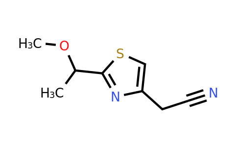 CAS 1376155-87-1 | 2-[2-(1-methoxyethyl)-1,3-thiazol-4-yl]acetonitrile