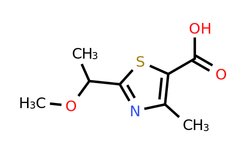 CAS 1376219-45-2 | 2-(1-methoxyethyl)-4-methyl-1,3-thiazole-5-carboxylic acid