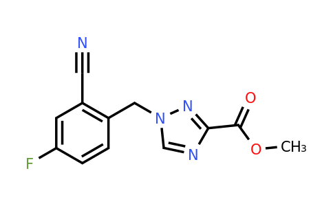 CAS 1376238-83-3 | methyl 1-[(2-cyano-4-fluorophenyl)methyl]-1H-1,2,4-triazole-3-carboxylate