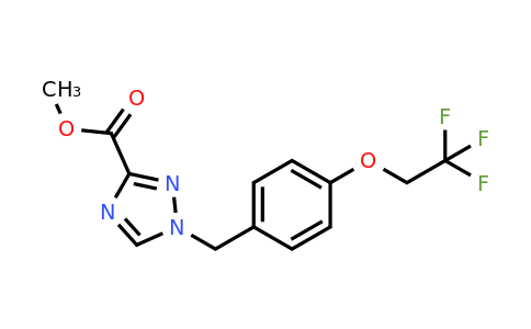 CAS 1376269-34-9 | methyl 1-{[4-(2,2,2-trifluoroethoxy)phenyl]methyl}-1H-1,2,4-triazole-3-carboxylate