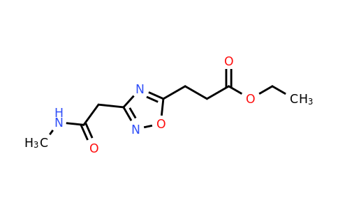 CAS 1376291-69-8 | ethyl 3-{3-[(methylcarbamoyl)methyl]-1,2,4-oxadiazol-5-yl}propanoate