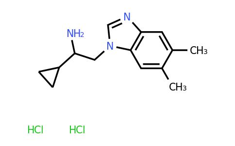 CAS 1376332-64-7 | 1-cyclopropyl-2-(5,6-dimethyl-1H-1,3-benzodiazol-1-yl)ethan-1-amine dihydrochloride