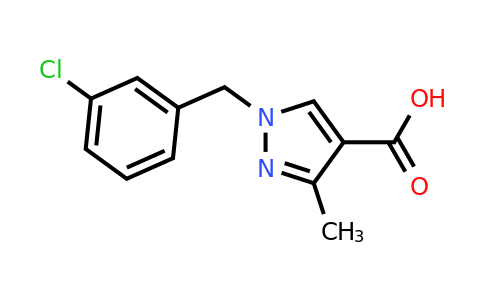 CAS 1376361-53-3 | 1-[(3-Chlorophenyl)methyl]-3-methyl-1H-pyrazole-4-carboxylic acid
