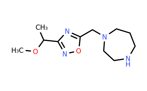 CAS 1376367-37-1 | 1-{[3-(1-methoxyethyl)-1,2,4-oxadiazol-5-yl]methyl}-1,4-diazepane