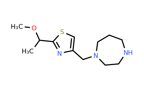 CAS 1376372-41-6 | 1-{[2-(1-methoxyethyl)-1,3-thiazol-4-yl]methyl}-1,4-diazepane