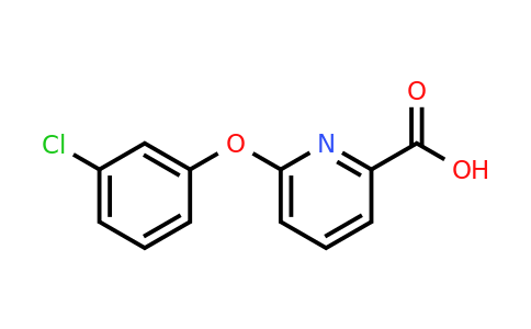 CAS 137640-91-6 | 6-(3-chlorophenoxy)pyridine-2-carboxylic acid