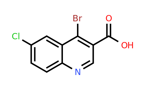 CAS 1378254-90-0 | 4-Bromo-6-chloroquinoline-3-carboxylic acid