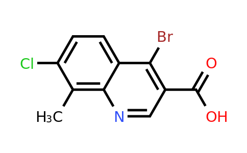 CAS 1378254-99-9 | 4-Bromo-7-chloro-8-methylquinoline-3-carboxylic acid