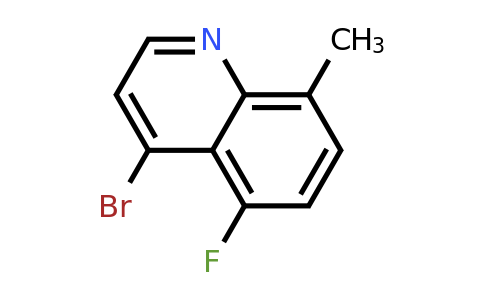 CAS 1378255-33-4 | 4-Bromo-5-fluoro-8-methylquinoline