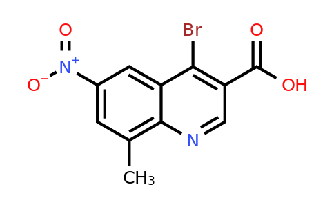 CAS 1378255-40-3 | 4-Bromo-8-methyl-6-nitroquinoline-3-carboxylic acid