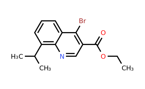 CAS 1378255-52-7 | Ethyl 4-bromo-8-isopropylquinoline-3-carboxylate