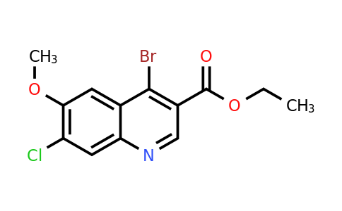 CAS 1378259-31-4 | Ethyl 4-bromo-7-chloro-6-methoxyquinoline-3-carboxylate