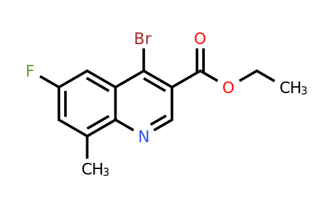 CAS 1378259-50-7 | Ethyl 4-bromo-6-fluoro-8-methylquinoline-3-carboxylate