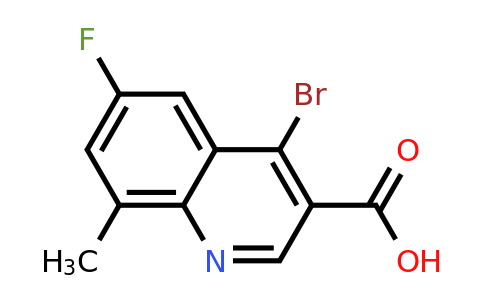 CAS 1378259-52-9 | 4-Bromo-6-fluoro-8-methylquinoline-3-carboxylic acid
