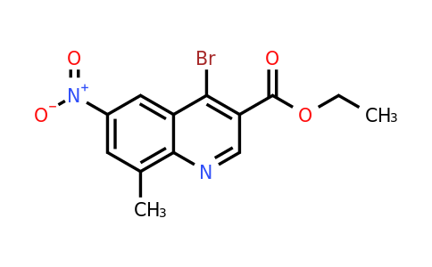 CAS 1378259-62-1 | Ethyl 4-bromo-8-methyl-6-nitroquinoline-3-carboxylate