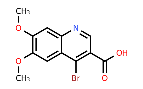 CAS 1378259-75-6 | 4-Bromo-6,7-dimethoxyquinoline-3-carboxylic acid