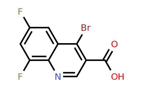 CAS 1378259-78-9 | 4-Bromo-6,8-difluoroquinoline-3-carboxylic acid