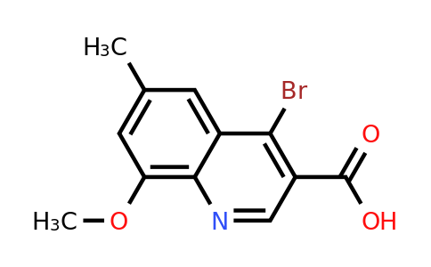CAS 1378259-80-3 | 4-Bromo-8-methoxy-6-methylquinoline-3-carboxylic acid