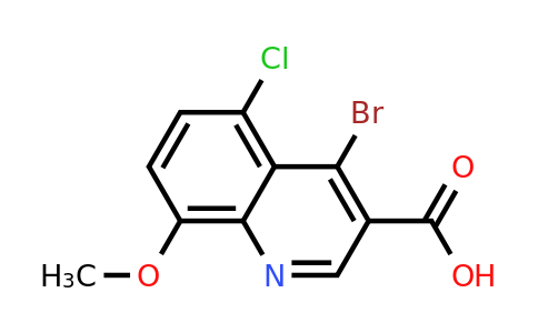 4-Bromo-5-chloro-8-methoxyquinoline-3-carboxylic acid