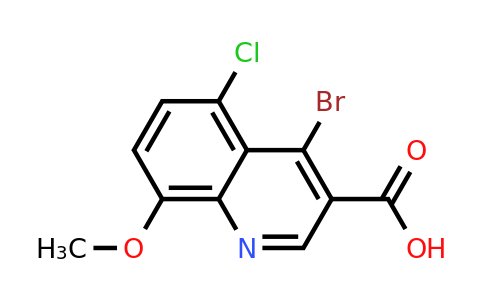 CAS 1378259-83-6 | 4-Bromo-5-chloro-8-methoxyquinoline-3-carboxylic acid