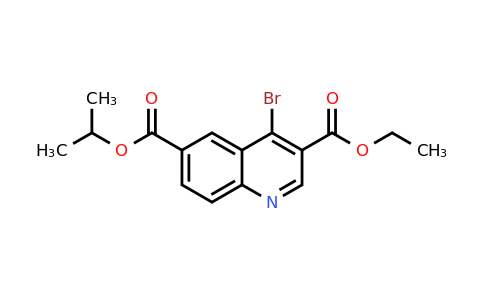 CAS 1378259-86-9 | 3-Ethyl 6-isopropyl 4-bromoquinoline-3,6-dicarboxylate