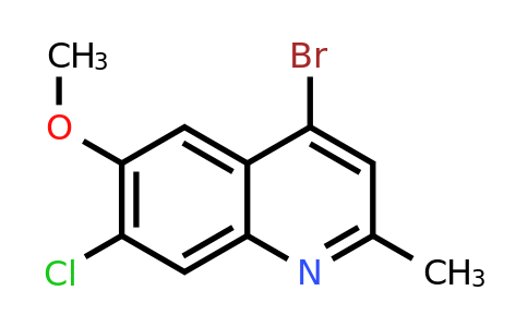 CAS 1378260-27-5 | 4-Bromo-7-chloro-6-methoxy-2-methylquinoline
