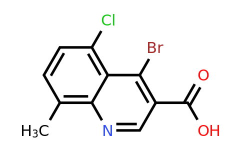 CAS 1378260-37-7 | 4-Bromo-5-chloro-8-methylquinoline-3-carboxylic acid