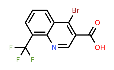 CAS 1378260-43-5 | 4-Bromo-8-(trifluoromethyl)quinoline-3-carboxylic acid