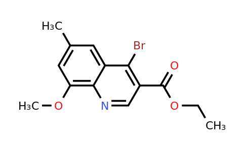 CAS 1378260-86-6 | Ethyl 4-bromo-8-methoxy-6-methylquinoline-3-carboxylate