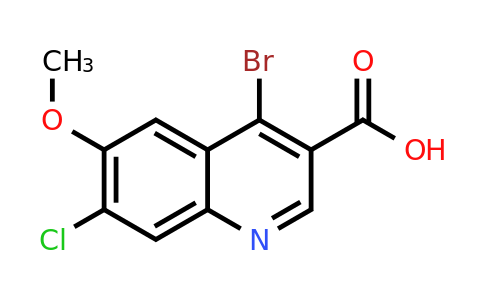 CAS 1378261-01-8 | 4-Bromo-7-chloro-6-methoxyquinoline-3-carboxylic acid