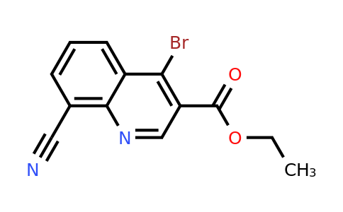 CAS 1378261-19-8 | Ethyl 4-bromo-8-cyanoquinoline-3-carboxylate